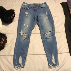 skinny ripped jeans